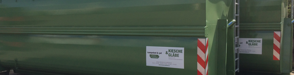 Dienstleistungen Kiesche & Glaebe - Entsorgungsfachbetrieb seit 1990
